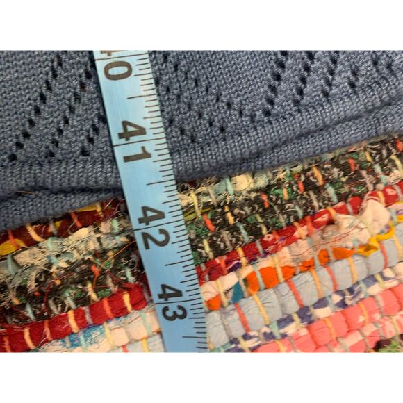 VINTAGE 90's DEADSTOCK NWT DESIGNER CROCHET BOHO DRESS XS - Picture 6 of 7